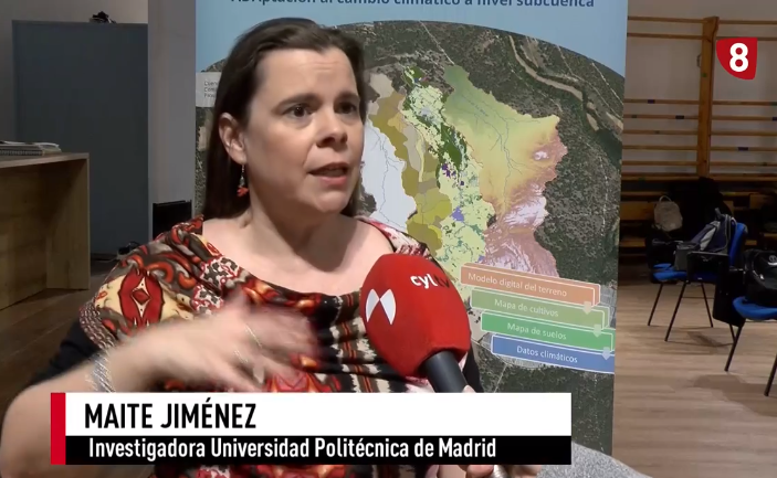 Maite Jimenez en su entrevista con Castilla León Televisión
