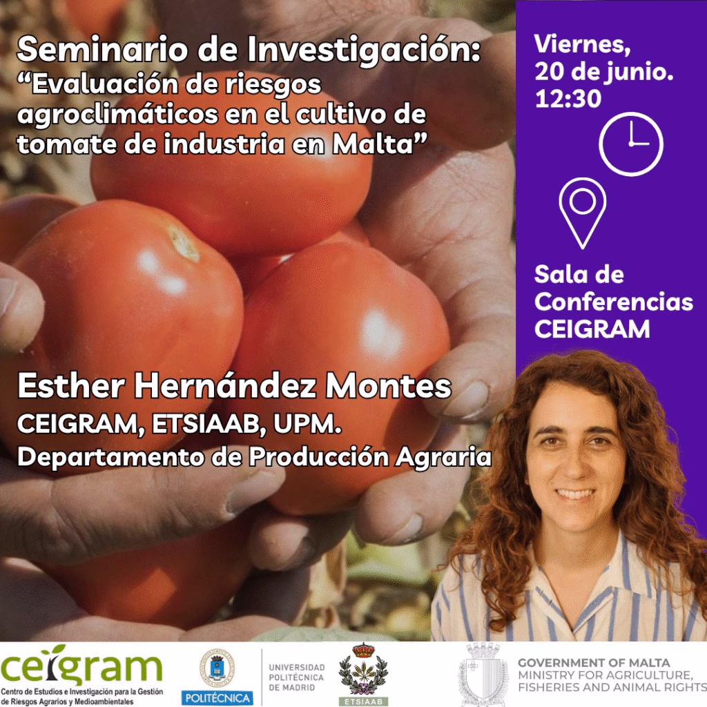cartel del seminario de Esther Hernández Montes.